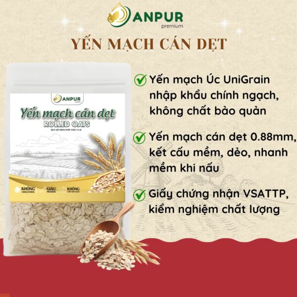 YẾN MẠCH CÁN DẸT 500G